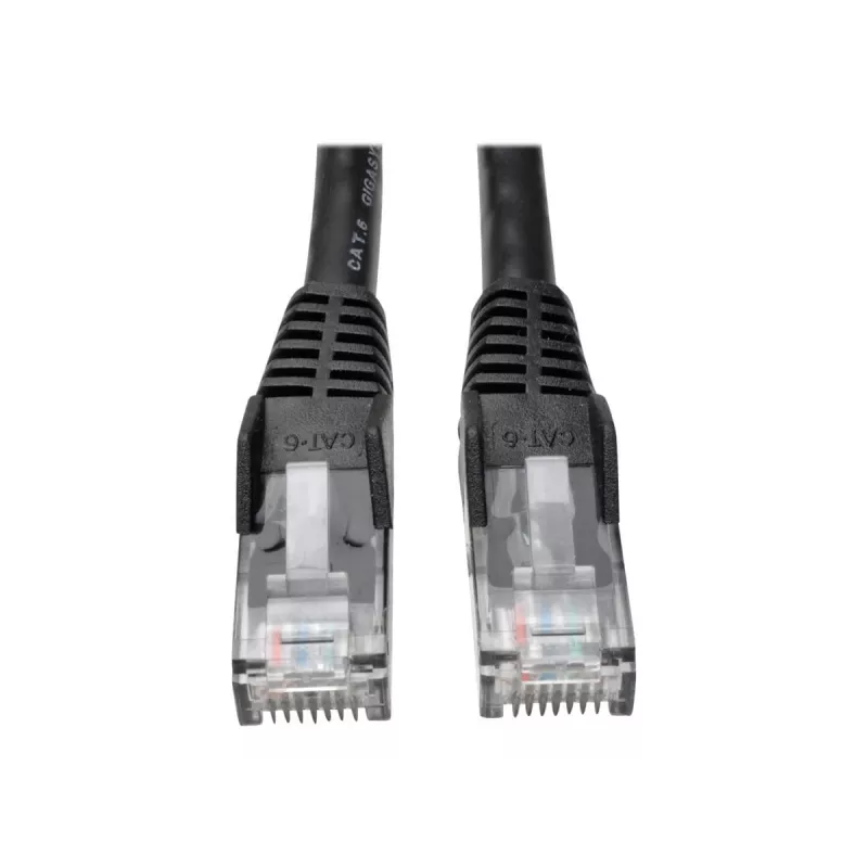 Cabo Ethernet Gigabit Cat6 Snagless Molded (UTP) Eaton Tripp Lite Series (RJ45 M/M), PoE, preto, 1,52 m - cabo de rede - RJ-45 (M) para RJ-45 (M) - 1,52 m - UTP - CAT 6 - Molded