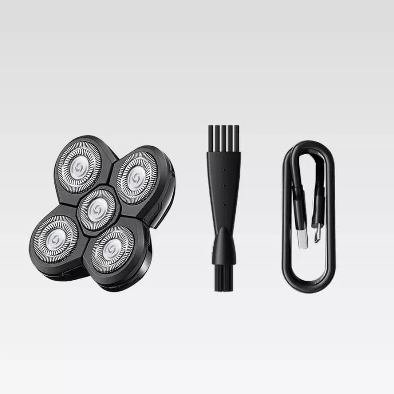Máquina de barbear elétrica Maestro MR-677 recarregável por USB, caixa à prova de água
