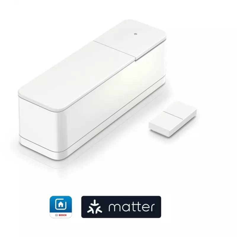 Sensor de contacto de porta/janela II [+M] da Bosch Smart Home – detetor de abertura, branco, pack de 3