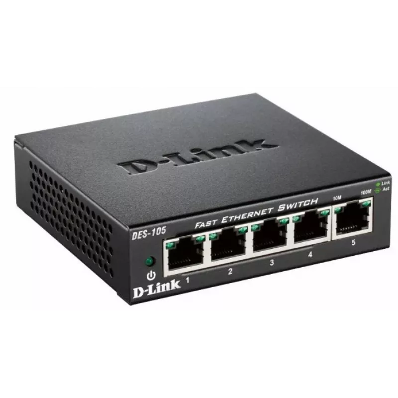 D-Link DES-105 Unmanaged L2 preto