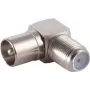 Adaptador angular IEC ShiverPeaks 85209 – conector fêmea F para adaptador angular IEC