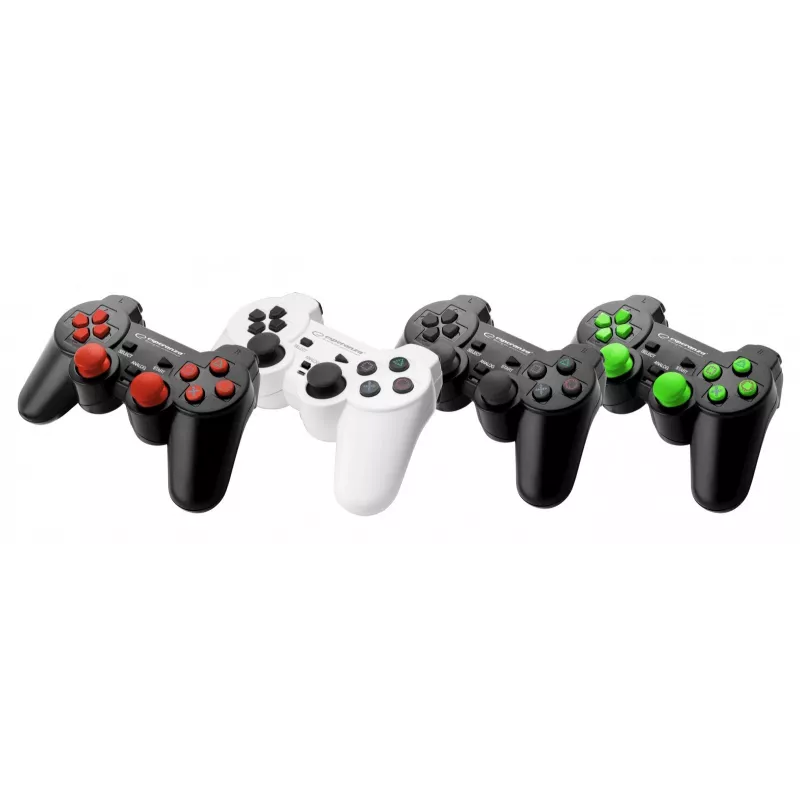 Comando de jogos Esperanza EGG107K gamepad PC, PlayStation 3 analógico / digital USB 2.0 preto