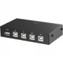 Comutador USB Renkforce RF-4106952 – 4 portas USB 2.0, preto