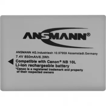 A-Can NB 10 L, bateria de câmara compatível com Canon NB 10 L, retail