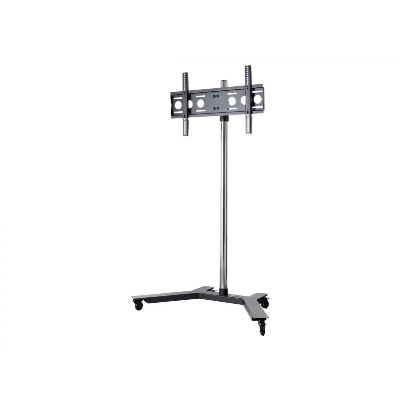 EDBAK TR51c-B carrinho para ecrãs planos de 37–60 polegadas, VESA até 600x400, altura ajustável, carga máx. 80 kg, preto