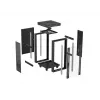 Armário rack autónomo LANBERG FF01-6624-12BL 24U 19 polegadas 600×600 mm, IP20, 1200 kg, preto