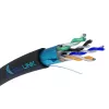 Cabo de rede Extralink par entrançado CAT5E FTP exterior 305m preto