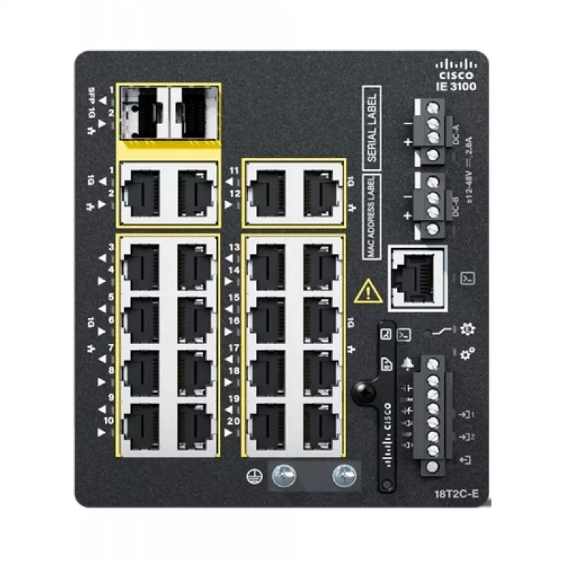 Switch gerido Cisco Catalyst IE3100 L2/L3 18 portas Gigabit Ethernet