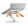 Suporte passivo Durable 505023 para portátil prateado interior