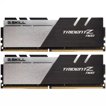 DIMM 16 GB DDR4-3600 (2x 8 GB) Dual-Kit, memória RAM preta/prateada, F4-3600C16D-16GTZNC, Trident Z Neo, INTEL XMP