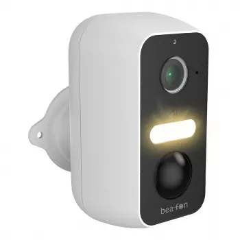 Safer 3L, Câmara de vigilância IP, exterior, sem fios, Amazon Alexa e Google Assistant, montagem na parede