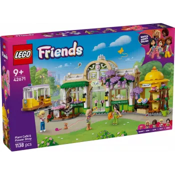 LEGO conjunto LEGO FRIENDS 42671 Café de Plantas & Florista Conjunto de brincar com funções de café e florista