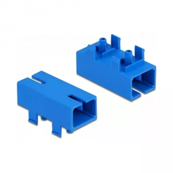 Acoplador de fibra ótica para PCB SC Simplex fêmea para SC Simplex fêmea monomodo azul