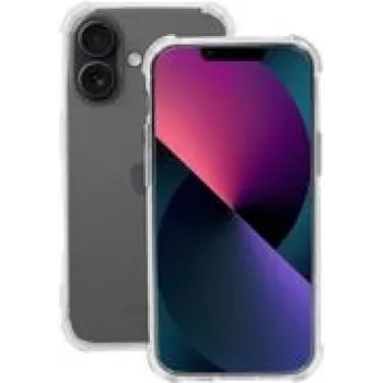 Mobilis R Series para iPhone 16 - transparente - saco macio (057033) proteção de ecrã em vidro temperado