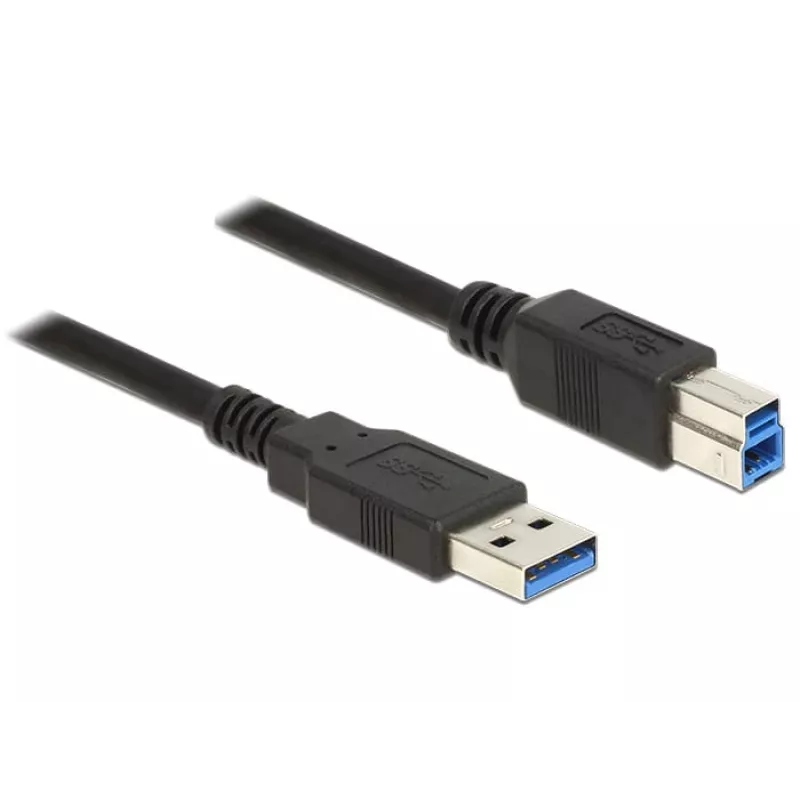 Cabo USB DeLOCK 85067 USB 3.2 Gen 1 1,5 m USB A USB B preto