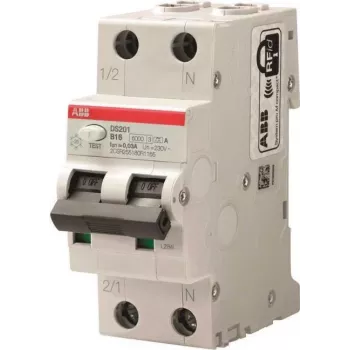 Interruptor diferencial ABB DS201 B10 A30 RCBO 6kA 1P+N Tipo A B10 30mA (2CSR255180R1105)