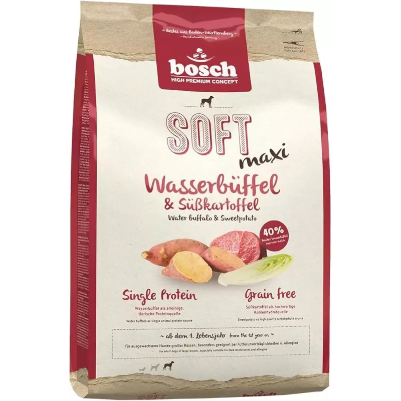 BOSCH Soft Maxi búfalo e batata-doce - ração seca para cães - 2,5 kg