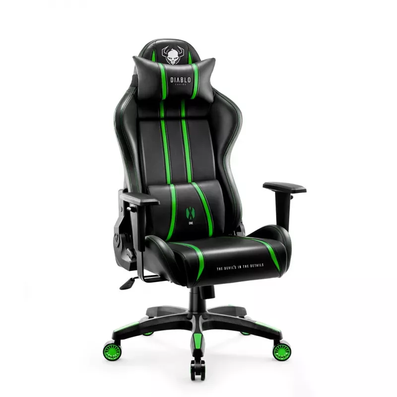 Cadeira gaming Diablo X-One 2.0 Normal Size preto, verde