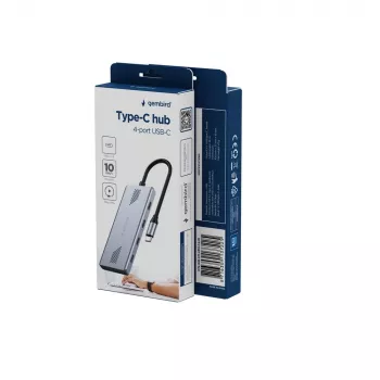 Hub USB-C 3.2 Gen 2 de 4 portas GEMBIRD UHB-CM-U310-C4-01