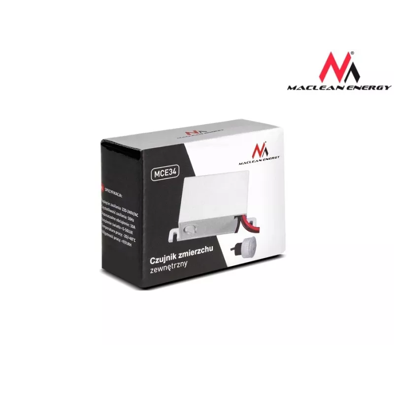 Maclean MCE34 sensor crepuscular exterior, 2000 W