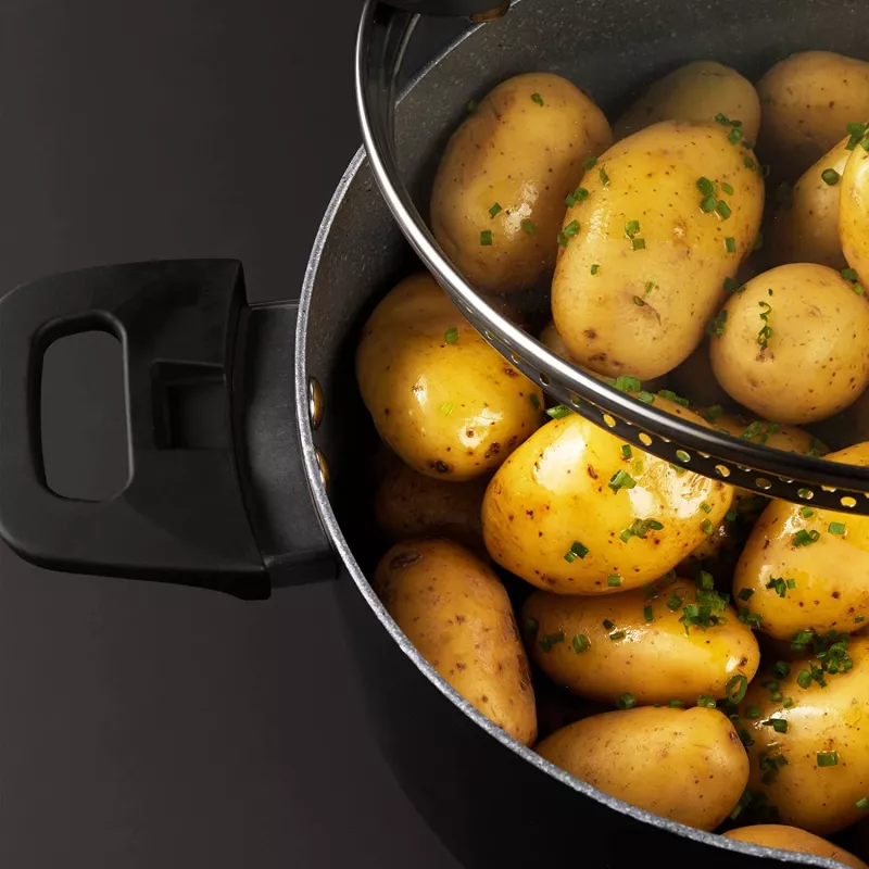 Conjunto de panelas Russell Hobbs RH01840EU7 – 4 peças empilháveis, marmorizado metálico