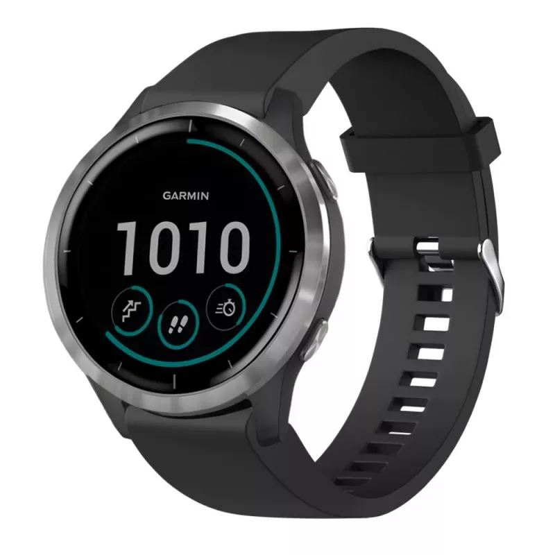 Pulseira de silicone FIXED para Garmin QuickFit 20 mm, preto