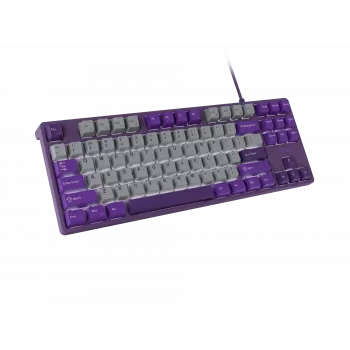 Teclado gaming NATEC Fury Kanabo K2 US retroiluminado branco mecânico cinzento-roxo