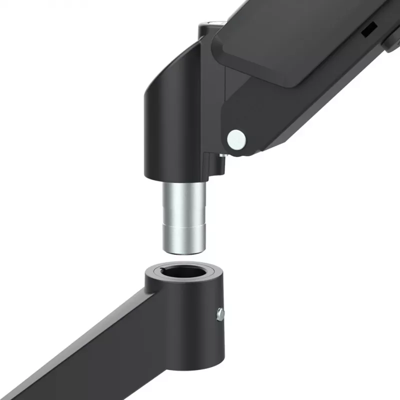 Suporte para 2 monitores Maclean, mola a gás, 17-32, 2-10 kg, preto, MC-134