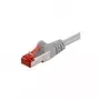 Wentronic Goobay cabo de rede CAT 6, S/FTP (PiMF), cinzento, 3 m - LSZH sem halogéneos, cobre (50888)