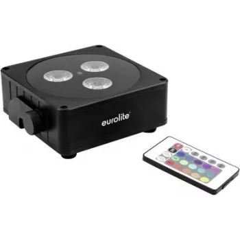 Projetor LED EUROLITE LED a bateria 3 LEDs 8W portátil alimentado a bateria iluminação