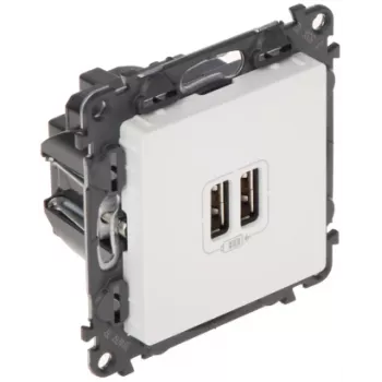 Tomada de parede com carregador Legrand Valena Life USB modelo LE-753112 com portas USB integradas
