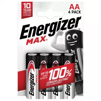 Pilhas alcalinas LR6/AA blister 4 unidades MAX