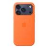 Capa de silicone Apple iPhone 17 Pro MagSafe laranja