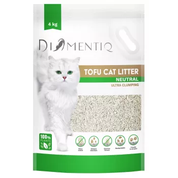 DIAMENTIQ Tofu Neutral Ultra aglomerante – areia vegetal – 4 kg
