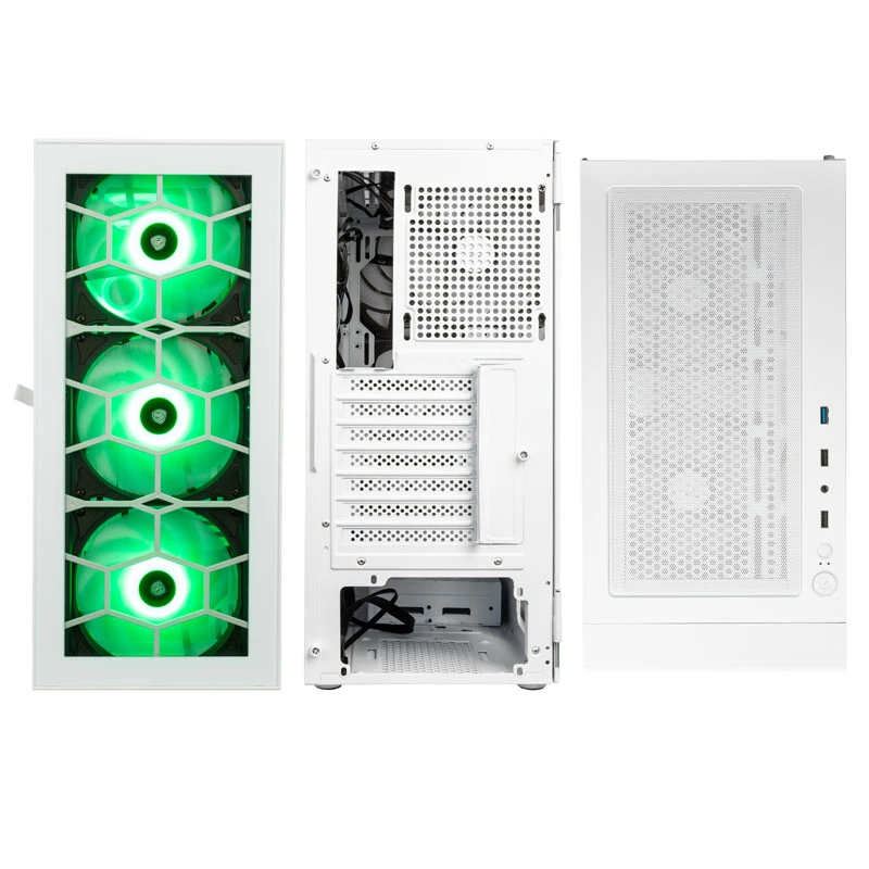 Kolink Observatory HF Glass ARGB Midi-Tower - branco