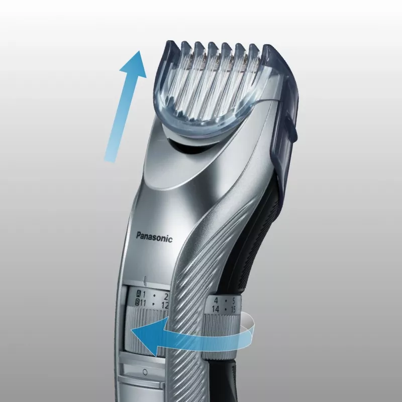 Máquina de cortar cabelo Panasonic ER-GC71 prateada