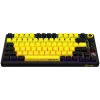 Teclado gaming mecânico sem fios LORGAR KBP7075W — Preto/Amarelo, layout EN