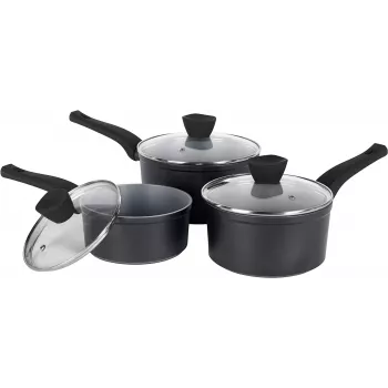 Conjunto de panelas Russell Hobbs RH01706EU, 3 peças, acabamento perolado