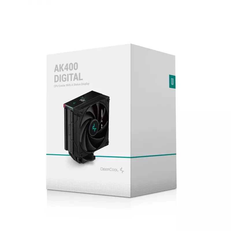 Arrefecedor de processador a ar DeepCool AK400 DIGITAL 12 cm preto 1 unid.