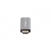 Adaptador de cabo de vídeo Lanberg AD-HD-DP-01 HDMI Type-A DisplayPort Prateado