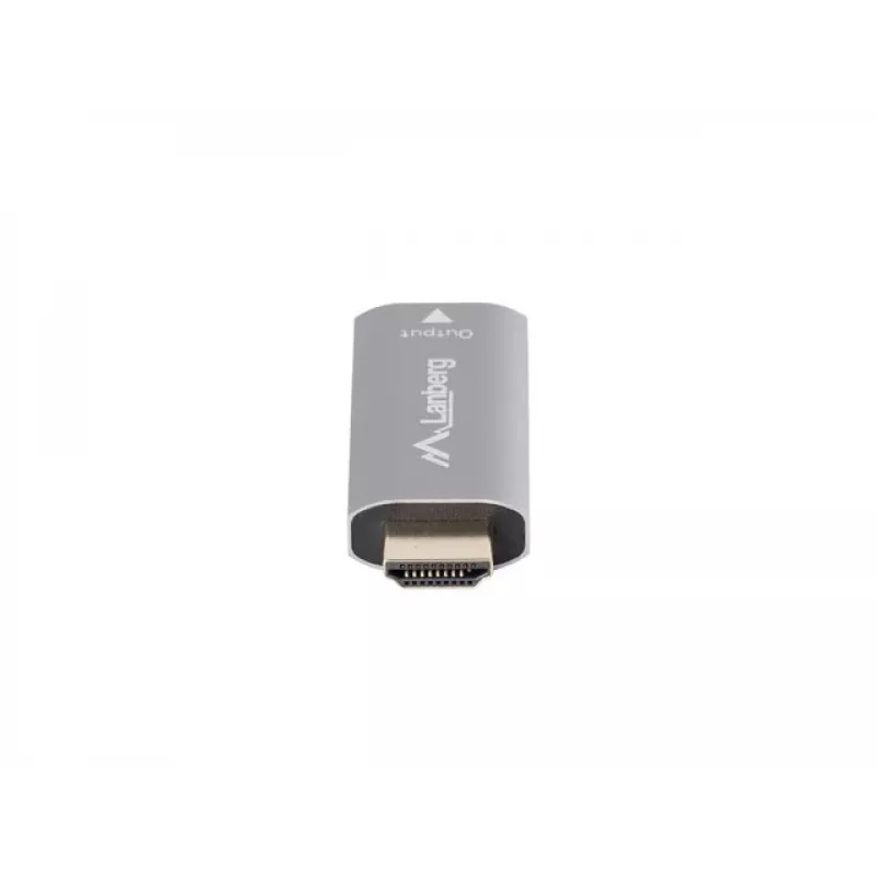 Adaptador de cabo de vídeo Lanberg AD-HD-DP-01 HDMI Type-A DisplayPort Prateado