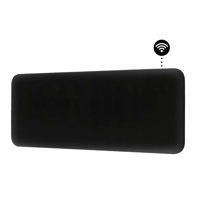 Aquecedor elétrico Mill Invisible Smart WiFi Heater 1300W para divisões até 19 m² preto IPX4