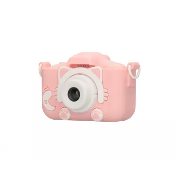 Câmara digital para crianças Extralink H27 SINGLE PINK rosa branca 3 anos