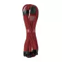 Cabo CableMod C-Series PRO ModMesh 12VHPWR para 3x PCI-e para Corsair - 60 cm, vermelho escuro