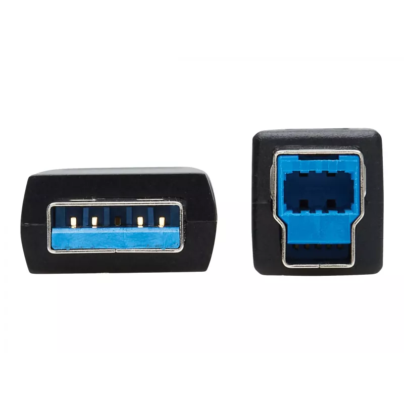 Cabo de fibra ótica ativo (AOC) com certificação Plenum Eaton Tripp Lite Série USB 3.2 Gen 1 - A/B M/M, preto, 20 m - Cabo USB - USB Type-A (M) para USB Type-B (M) - USB 3.2 Gen 1 - 20,0 m - P