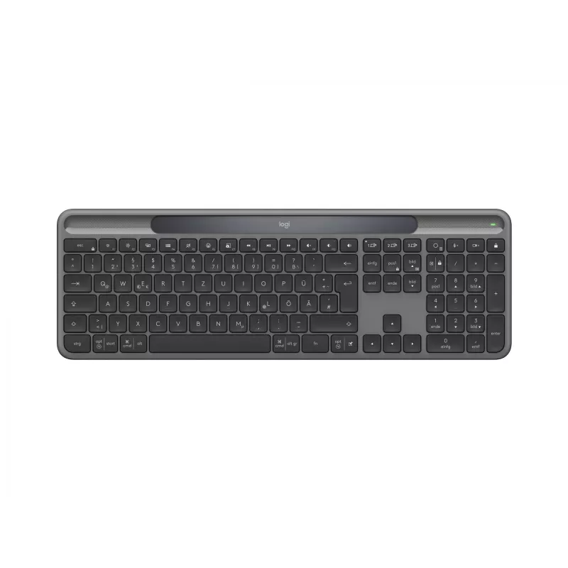 Teclado Logitech RF Wireless Bluetooth QWERTZ alemão grafite 920-013773
