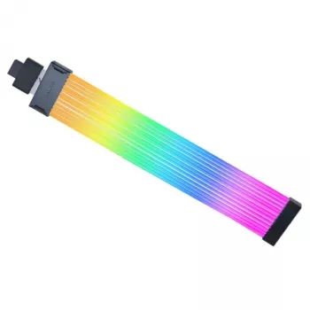 Cabo GPU Lian Li Strimer Wireless 12V 2x6-pin PW16-121W – extensão de alimentação PCIe RGB sem fios