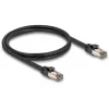 Cabo de rede DELOCK 80240 Cat6a U/FTP (STP) RJ-45–RJ-45, 1 m, preto