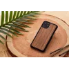 Capa para smartphone man and wood para iPhone 11 Pro Max — nogueira preta, parte traseira em madeira, moldura de proteção