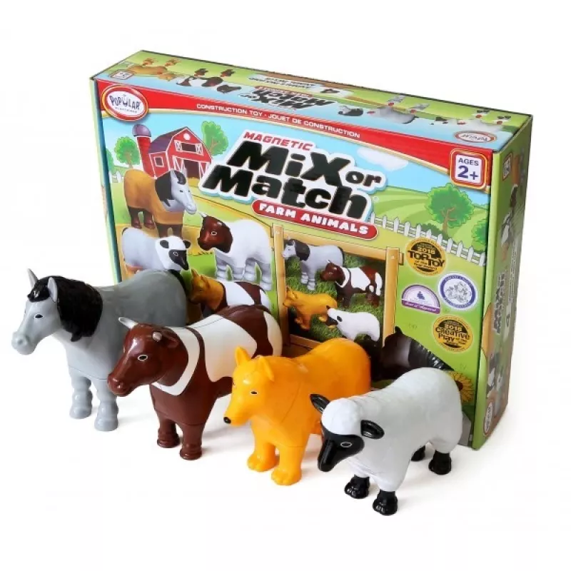 Conjunto magnético de animais da quinta Malblo